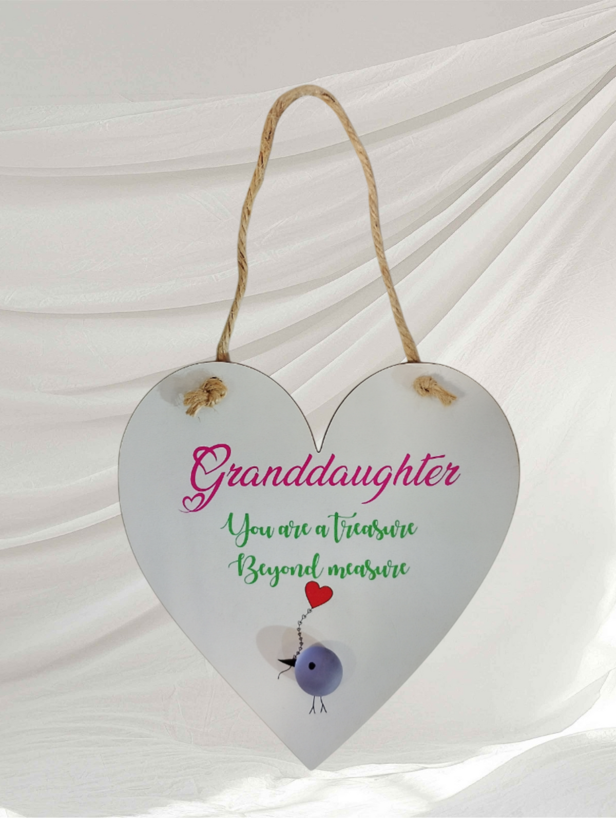 Grandchild Heart Plaque Gift | Little Salty Seahorse