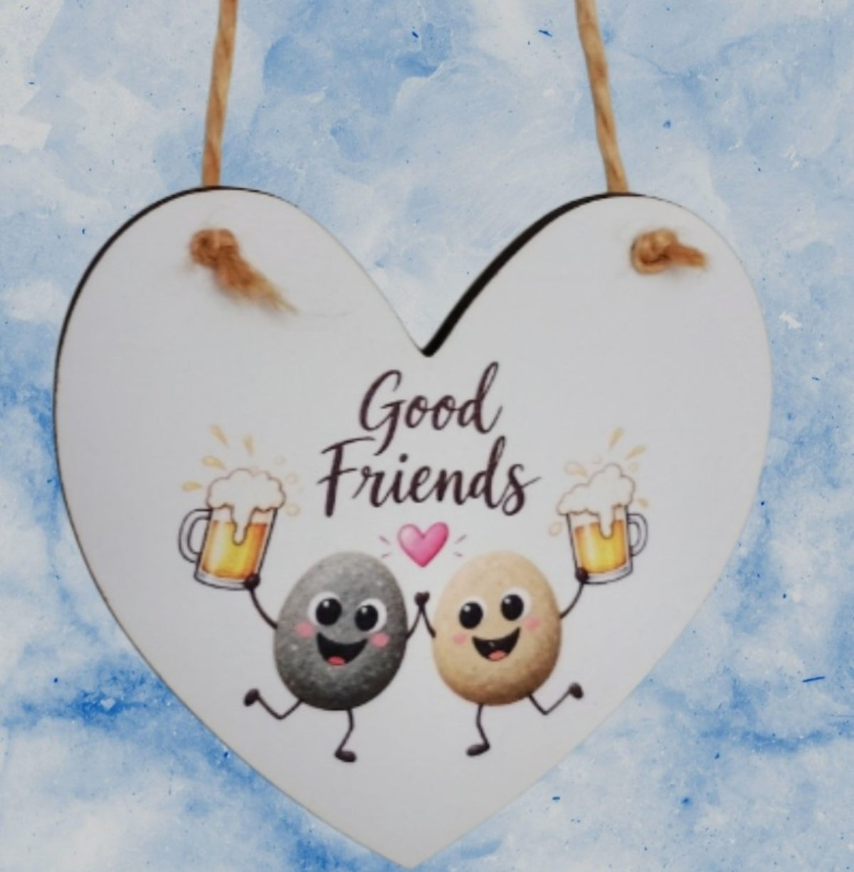 Good Friends mini friendship hanging heart