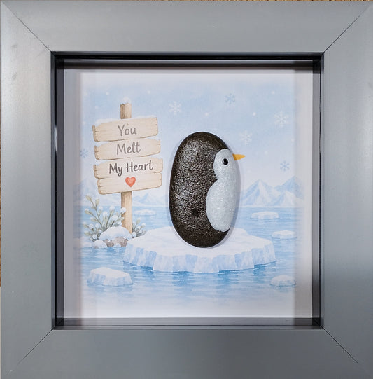 Penguin Pebble art