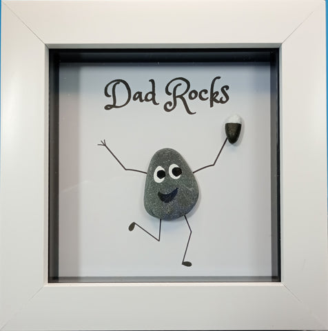 Dad / Mum / Grandad Rocks! Pebble Art