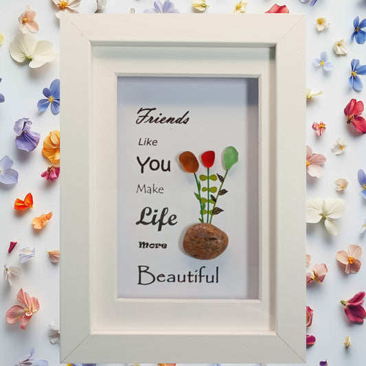 Friends Sea Glass Art