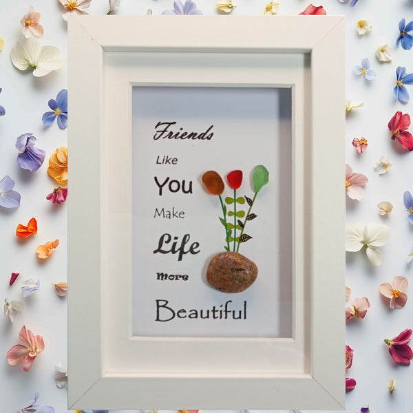 Friends Sea Glass Art