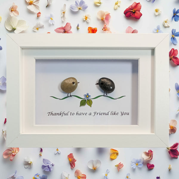 Friend / Friendship Pebble art
