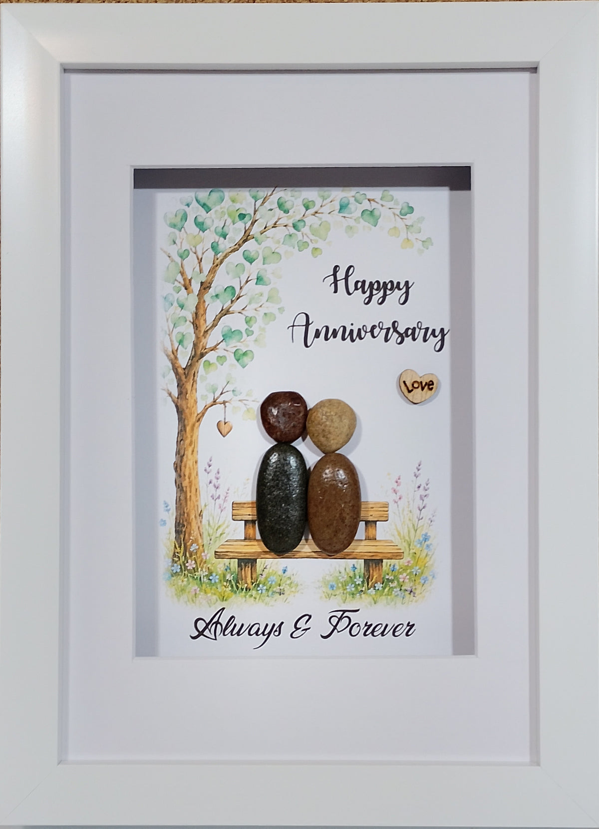 Anniversary; Irish Pebble Art; Sea-glass art; Unique Handmade Gifts;