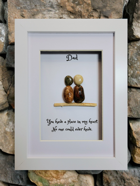 Dad; Dad Gift; Dad pebble art