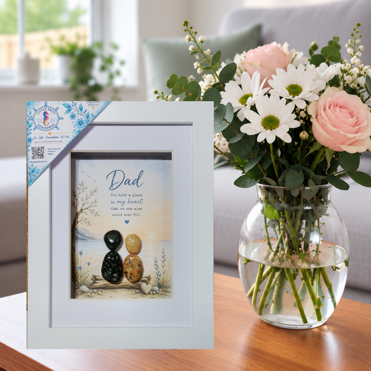 Dad; Dad Gift; Dad pebble art