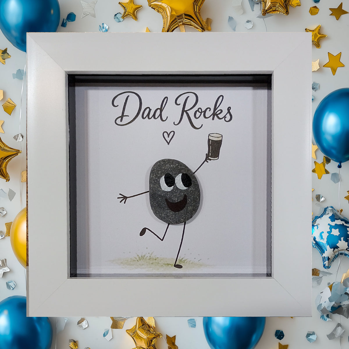 Dad / Mum Pebble Art