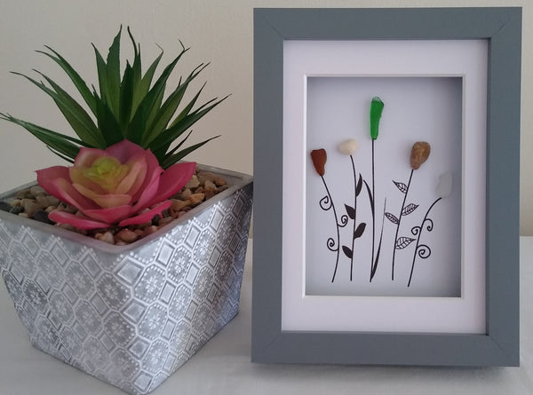 Sea-Glass Flowers; Forever Flowers; Flower gifts